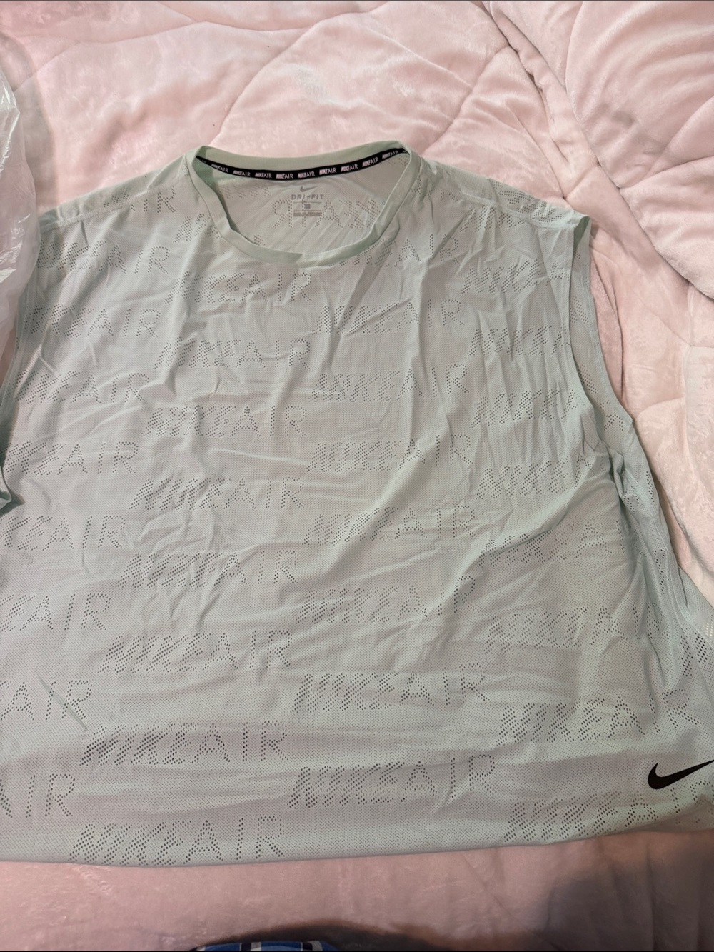 Nike Women's Mint Green Muscle Tee Sleeveless Shirt 3x